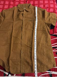 Brown  Short Sleeve Shirt