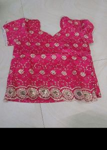 Pink Embroidered Lehenga