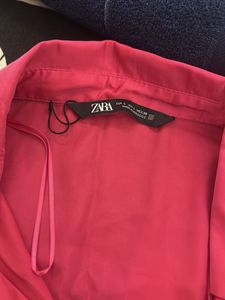 Zara Pink Button-Down Shirt
