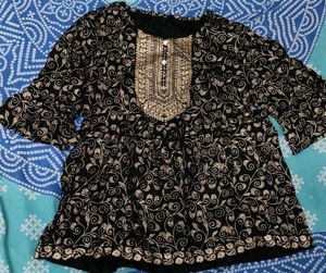 Floral Print Kurta