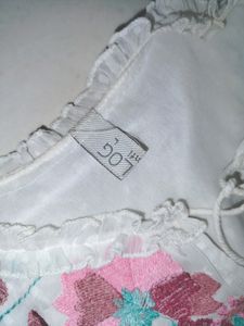 White Embroidered Dress💖