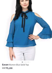 Eavan Blue Solid Top