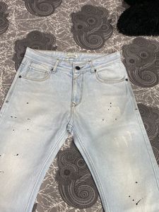 Jack &amp; Jones Light Blue Jean With Blue Dot Design