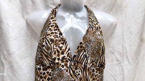 Chic Animal Print One-Piece Swimsuit