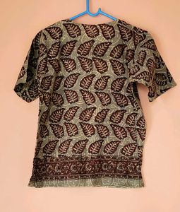 Leaf Print Top