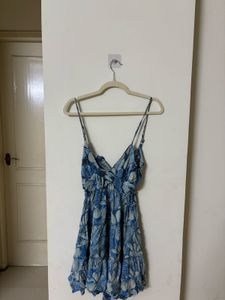 Angie Spaghetti Strap Tiered Mini Dress