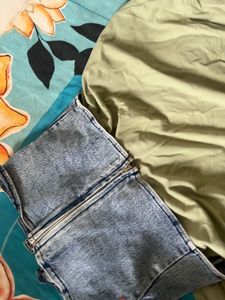 Denim Corset Top