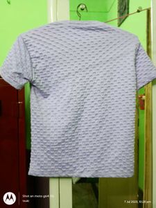 textured lavender mauve top chanel printed