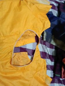 Yellow Saree Blouse