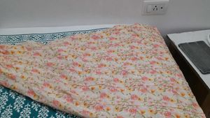 Floral Fabric with Eyelet Detail