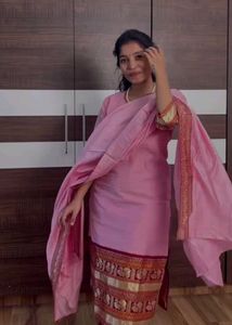 Pink Kurta Set with Dupatta