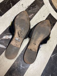 Floral Embroidered Mules