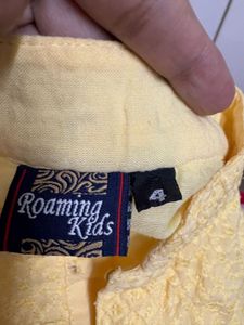 Boys Yellow Kurta sequenced