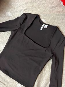 Long sleeve Square Neck Top