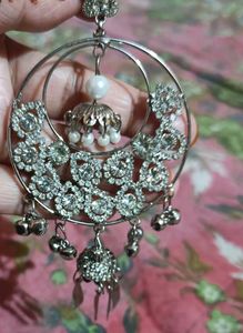 Silver Stone Chand Bali 😍😍