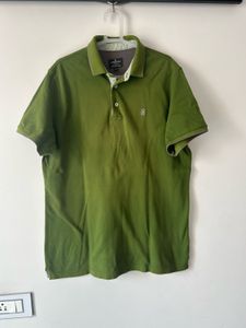 Olive Green Polo Shirt size L stretchable to XL