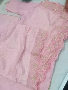 😍Pink Embroidered Kurta Set😍