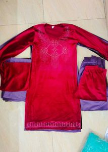 Super Soft Velvet Suit New Unused