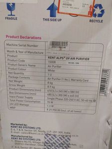 Kent Hepa Alps+ UV Air Purifier