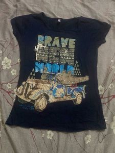Blue Graphic Tee