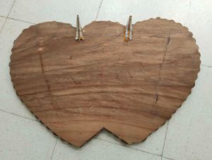 Wooden Heart Floral Wall Decor