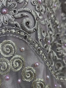 Lavender Gray Ethnic Gown For Weddings