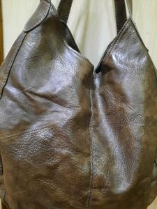 Brown Leather Hobo Bag