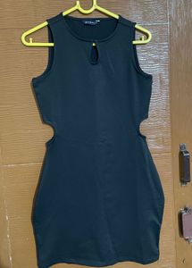 Chic Black Cutout Mini Dress