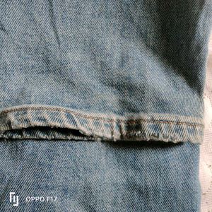 Small Flower Embroidery Denim Jeans