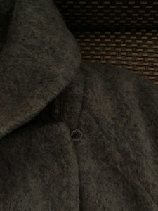 Warm Grey Overcoat Alpaca Feel