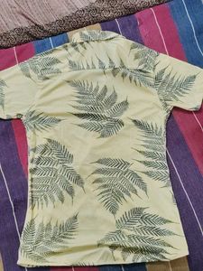 Leaf Print Casual Shirt