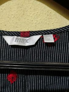 Black And Red Max Kurthi