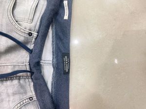Gray Denim Joggers