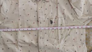 US Polo Cotton Linen Blend Shirt For Summers