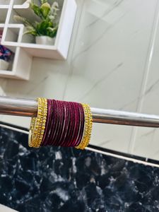Maroon Color Singale Hand Bengale
