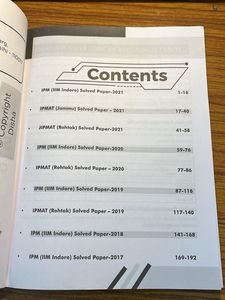 IPMAT solved papers