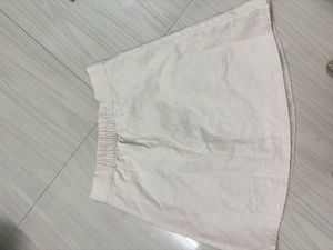 White A-Line Skirt