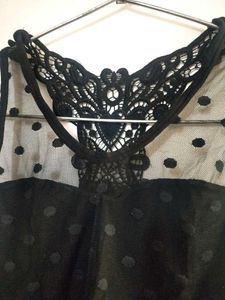 Black Lace Detail Bralette