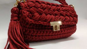 Crochet Hand Bag Totally New