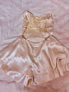 Satin Mini Corset Dress