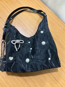 rhinestone black bag