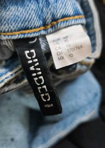 H&amp;M Distressed Wide Leg Jeans