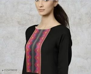 Black Or Yellow Cotton Blend Suit Set In All Sizes