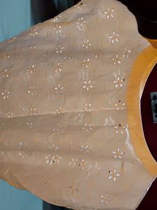 Floral Cutout White Top