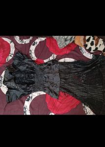 Vintage Black Blouse &amp; Skirt Set