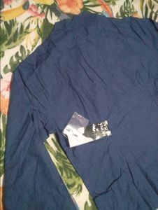 Navy Blue Button-Down Shirt