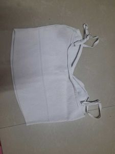 White Crop Top with Straps