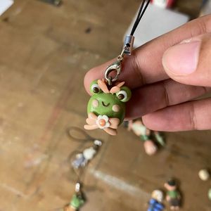 Set of 3- frog and bunny Clay Charms