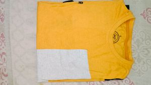 Yellow Oversized Tee For Men Nd Women