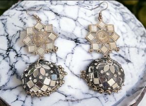 Mirror Jhumkas